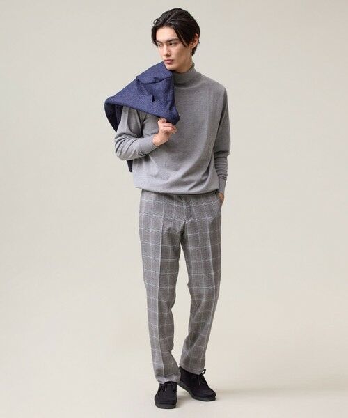 J.PRESS / ジェイプレス スラックス・ドレスパンツ | 【ストレッチ / 洗える】トリートメントウールアメリカンチェック スラックス | 詳細1