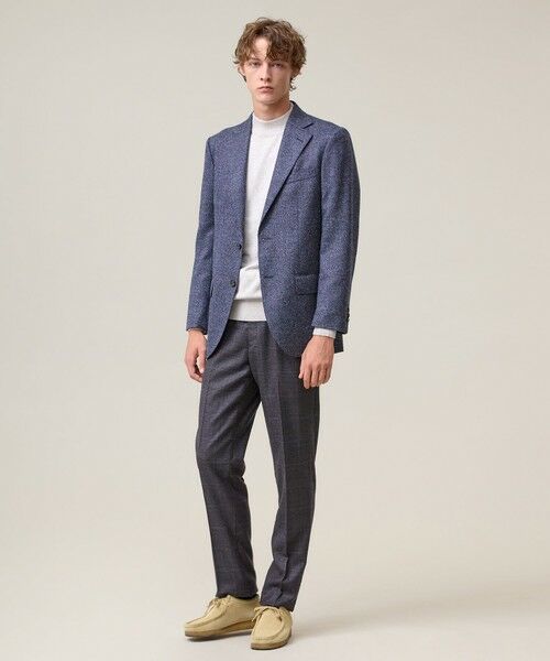 J.PRESS / ジェイプレス スラックス・ドレスパンツ | 【ストレッチ / 洗える】トリートメントウールシェードブルーチェック スラックス | 詳細5