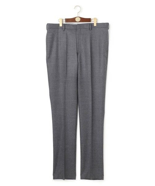 J.PRESS / ジェイプレス スラックス・ドレスパンツ | 【KING SIZE】【ストレッチ / 洗える】トリートメントウールフランネル スラックス(ライトグレー系)