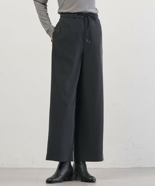 J.PRESS / ジェイプレス その他パンツ | ピーチポプリン ワイド パンツ(ブラック系)