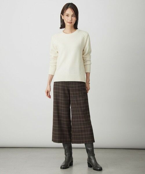 J.PRESS / ジェイプレス その他パンツ | milledタータンラメチェック クロップド パンツ | 詳細2