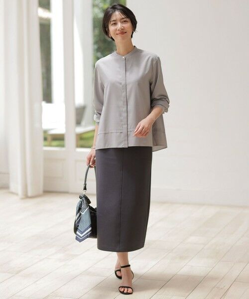 J.PRESS / ジェイプレス ミニ・ひざ丈スカート | ダンボールジャージー ナロー スカート | 詳細10