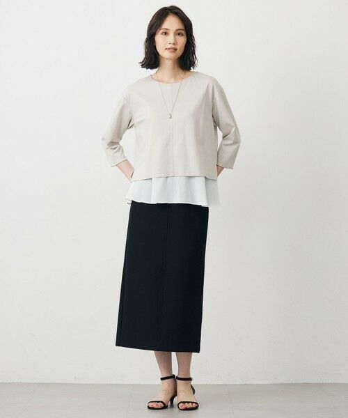 J.PRESS / ジェイプレス ミニ・ひざ丈スカート | ダンボールジャージー ナロー スカート | 詳細26