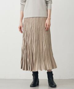 J.PRESS / ジェイプレス ロング・マキシ丈スカート | ライトマイクロスエード プリーツ スカート