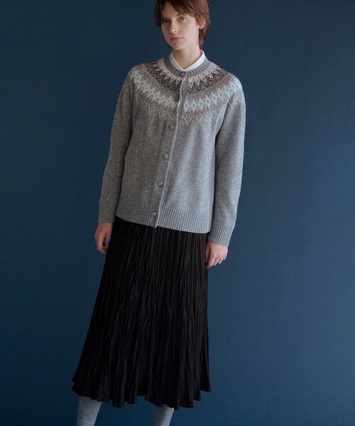 J.PRESS / ジェイプレス ロング・マキシ丈スカート | ライトマイクロスエード プリーツ スカート | 詳細1