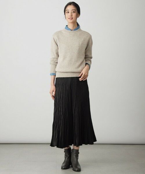 J.PRESS / ジェイプレス ロング・マキシ丈スカート | ライトマイクロスエード プリーツ スカート | 詳細7