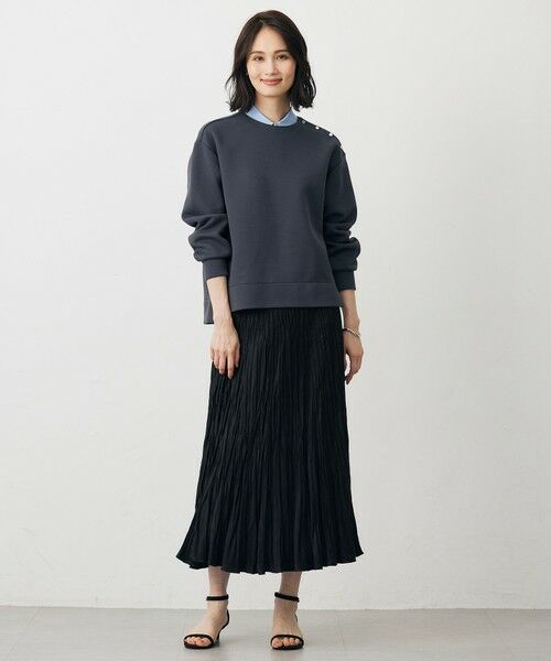 J.PRESS / ジェイプレス ロング・マキシ丈スカート | ライトマイクロスエード プリーツ スカート | 詳細9