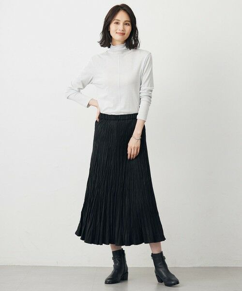 J.PRESS / ジェイプレス ロング・マキシ丈スカート | ライトマイクロスエード プリーツ スカート | 詳細11