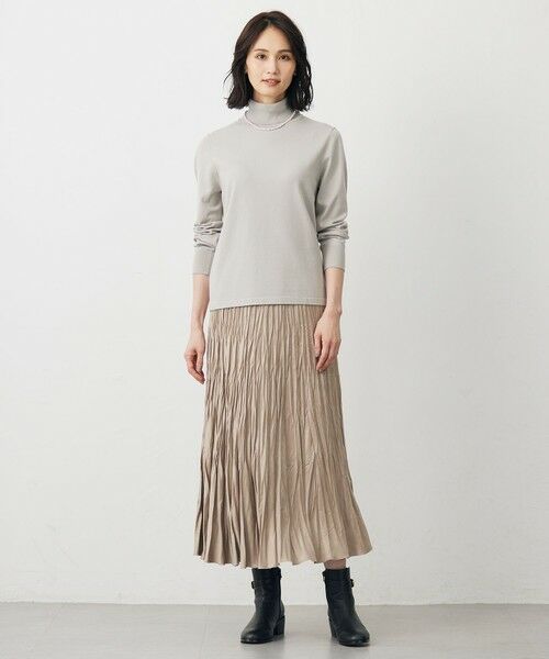 J.PRESS / ジェイプレス ロング・マキシ丈スカート | ライトマイクロスエード プリーツ スカート | 詳細26