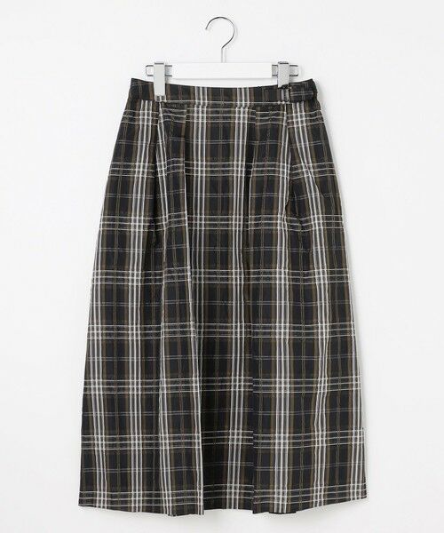 J.PRESS / ジェイプレス ミニ・ひざ丈スカート | ハイマルチタフタ チェック フレアスカート | 詳細5