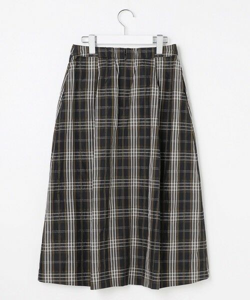J.PRESS / ジェイプレス ミニ・ひざ丈スカート | ハイマルチタフタ チェック フレアスカート | 詳細6