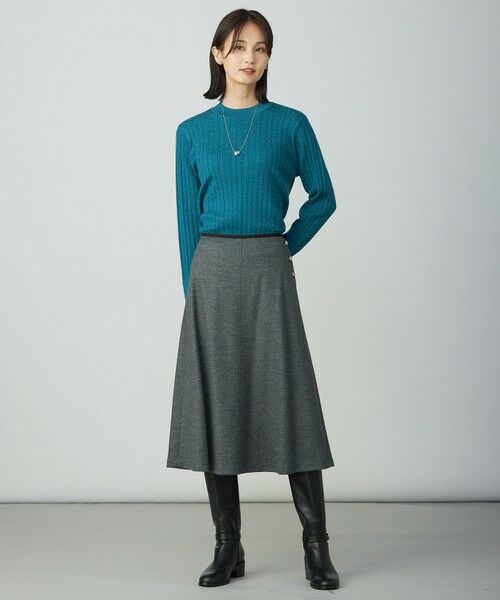 J.PRESS / ジェイプレス ミニ・ひざ丈スカート | ウールスムース スカート | 詳細1