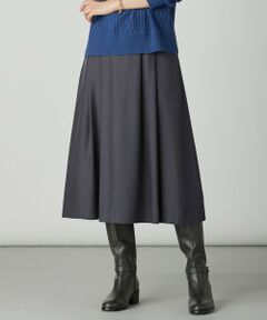 J.PRESS / ジェイプレス ミニ・ひざ丈スカート | CUPRAツイル タック スカート