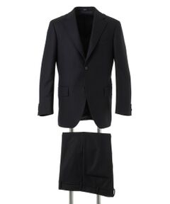 美品・ペピンメリノ✨ジェイプレス セットアップ スーツ ヘリンボーン グレー JAPAN CRAFT CLOTH】シャドーヘリンボーン スーツ/総裏