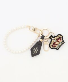 J.PRESS / ジェイプレス チャーム | 【本革・2way】ワッペン バッグ チャーム