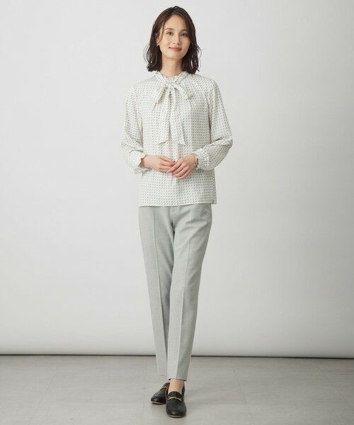 J.PRESS / ジェイプレス シャツ・ブラウス | スエード幾何プリント ブラウス | 詳細4