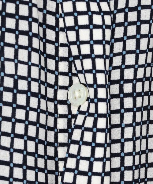 J.PRESS / ジェイプレス シャツ・ブラウス | ジーナ梨地 幾何プリント ブラウス | 詳細12