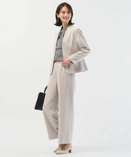 J.PRESS / ジェイプレス シャツ・ブラウス | ジーナ梨地 幾何プリント ブラウス | 詳細5