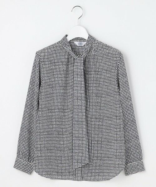 J.PRESS / ジェイプレス シャツ・ブラウス | ジーナ梨地 幾何プリント ブラウス | 詳細6
