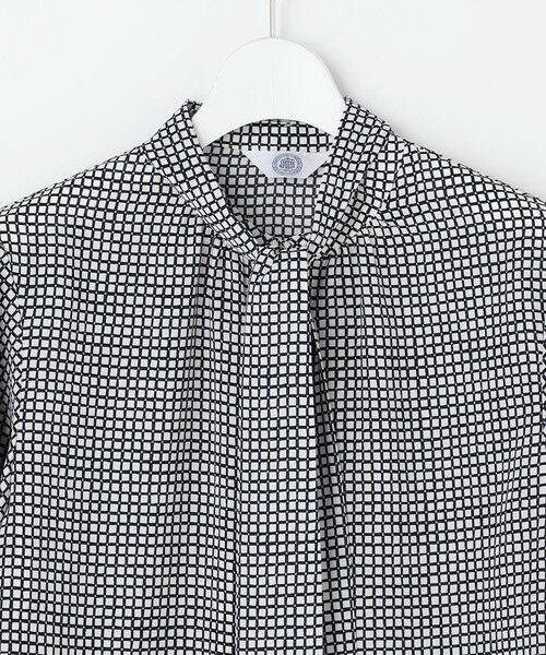 J.PRESS / ジェイプレス シャツ・ブラウス | ジーナ梨地 幾何プリント ブラウス | 詳細8