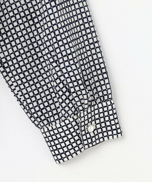 J.PRESS / ジェイプレス シャツ・ブラウス | ジーナ梨地 幾何プリント ブラウス | 詳細9