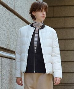 J.PRESS / ジェイプレス ダウンジャケット・ベスト | 【洗える】ライトダウン ノーカラー ジャケット