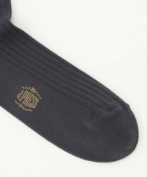 J.PRESS / ジェイプレス ソックス | 【定番】ハイゲージ無地リブソックス | 詳細2