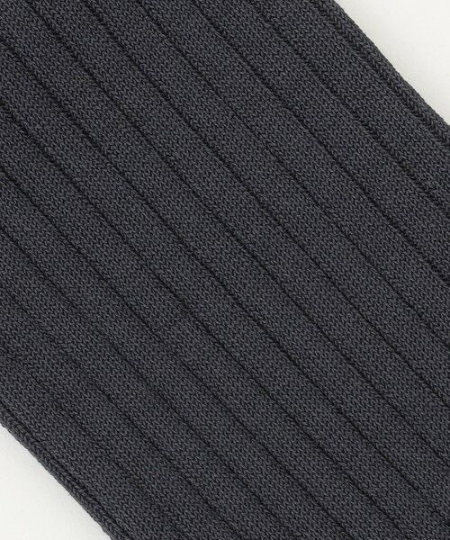 J.PRESS / ジェイプレス ソックス | 【定番】ハイゲージ無地リブソックス | 詳細3