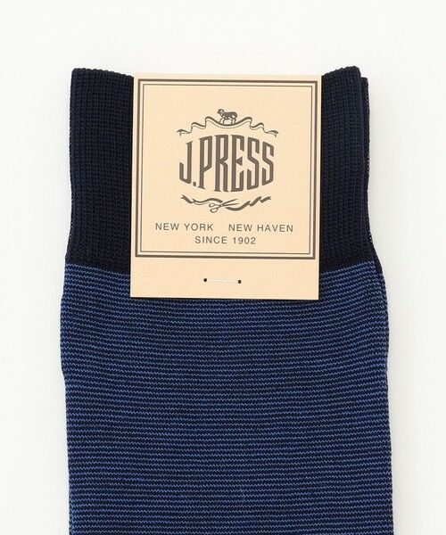 J.PRESS / ジェイプレス ソックス | 【定番】ハイゲージ天竺ボーダーソックス | 詳細1