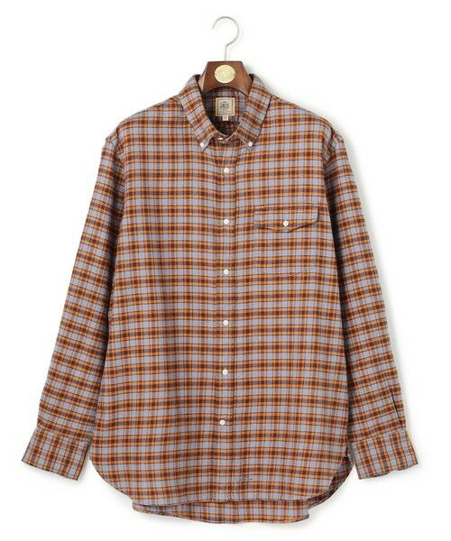 J.PRESS/ジェイプレス 【KING SIZE】テンセルミックスコットンネルシャツ / B.D. グレー系3 2L J.PRESS/ジェイプレス 【KING SIZE】テンセルミックスコットンネルシャツ / B.D. グレー系3 2L