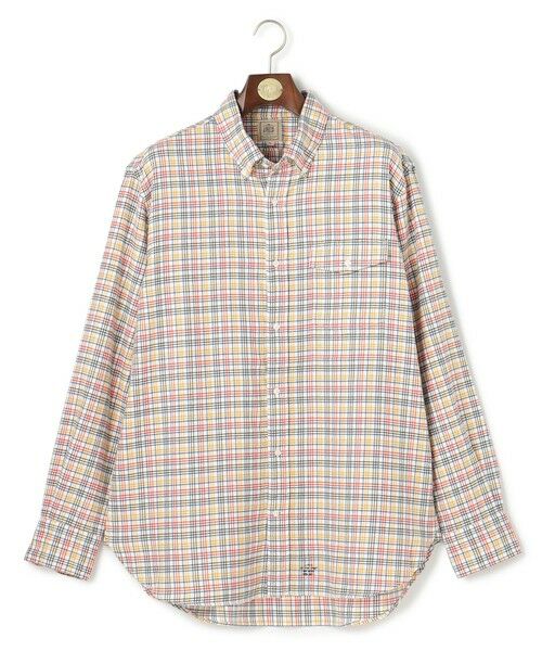 J.PRESS/ジェイプレス 【KING SIZE】テンセルミックスコットンネルシャツ / B.D. ホワイト系3 3L J.PRESS/ジェイプレス 【KING SIZE】テンセルミックスコットンネルシャツ / B.D. ホワイト系3 3L