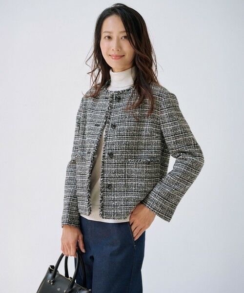 J.PRESS / ジェイプレス その他アウター | Lightループチェック ツイード ジャケット | 詳細2