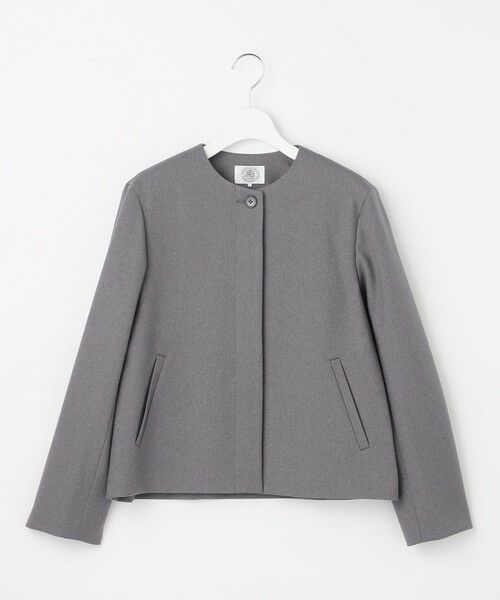 J.PRESS / ジェイプレス ノーカラージャケット | 【WEB限定カラーあり】ツムギートflannel ノーカラー ジャケット | 詳細19