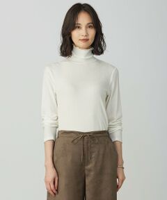 J.PRESS / ジェイプレス カットソー | カシミヤシルク シアーリブ タートル カットソー