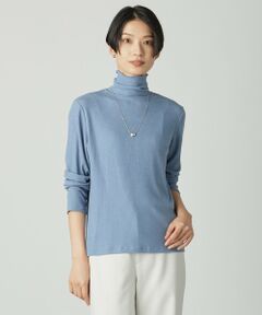 J.PRESS / ジェイプレス カットソー | カシミヤシルク シアーリブ タートル カットソー