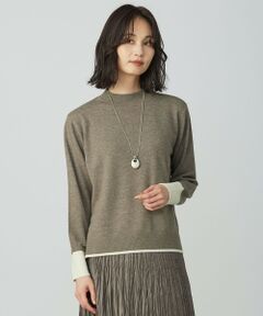 J.PRESS / ジェイプレス ニット・セーター | SOFT TOUCH WOOL ブロッキング ニット