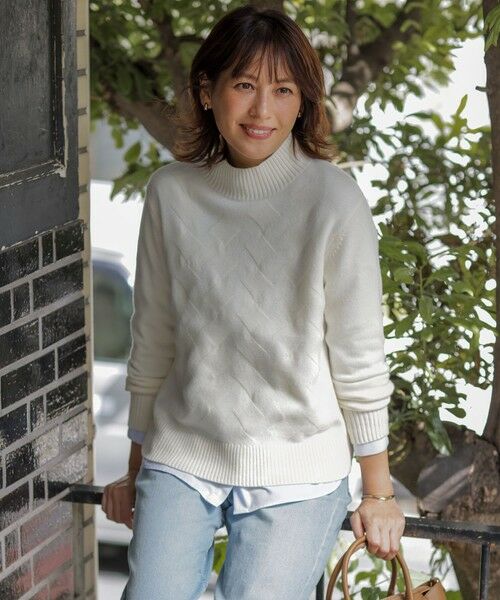 J.PRESS / ジェイプレス ニット・セーター | 【WEB限定カラーあり】CAT ハイネック ニット(オフ系)