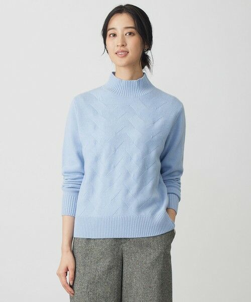 J.PRESS / ジェイプレス ニット・セーター | 【WEB限定カラーあり】CAT ハイネック ニット(サックス系)