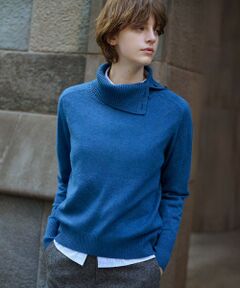 J.PRESS / ジェイプレス ニット・セーター | CASHMERE BLEND 襟付き ニット