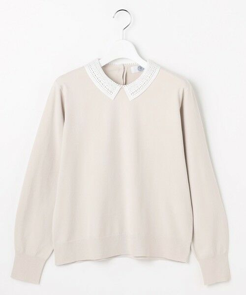 J.PRESS / ジェイプレス ニット・セーター | レーヨンストレッチ 刺?襟 ニット | 詳細5
