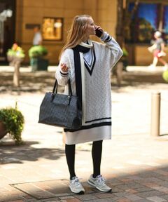 J.PRESS / ジェイプレス ニット・セーター | 【J.PRESS ORIGINALS × CLUEL】チルデンニットワンピース