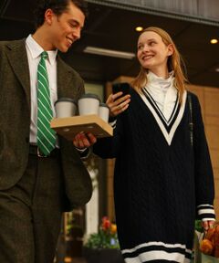 J.PRESS / ジェイプレス ニット・セーター | 【J.PRESS ORIGINALS × CLUEL】チルデンニットワンピース