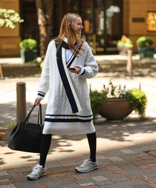 J.PRESS / ジェイプレス ニット・セーター | 【J.PRESS ORIGINALS × CLUEL】チルデンニットワンピース | 詳細1