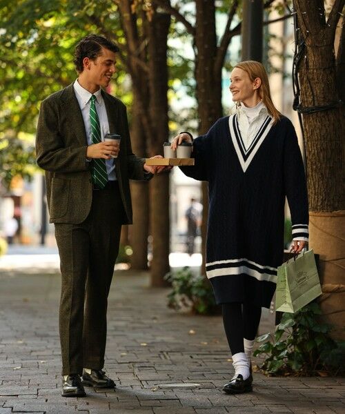 J.PRESS / ジェイプレス ニット・セーター | 【J.PRESS ORIGINALS × CLUEL】チルデンニットワンピース | 詳細9