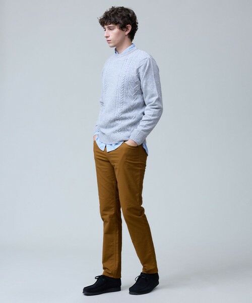 J.PRESS / ジェイプレス ニット・セーター | ウール×カシミヤの上質素材【Cash Lamb's Wool】ケーブルクルーネック ニット_25年モデル | 詳細3