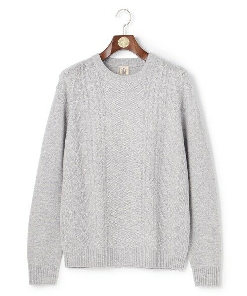J.PRESS / ジェイプレス ニット・セーター | ウール×カシミヤの上質素材【Cash Lamb's Wool】ケーブルクルーネック ニット_25年モデル | 詳細4