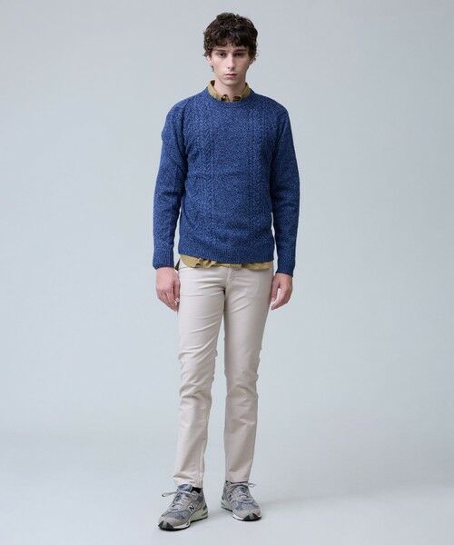 J.PRESS / ジェイプレス ニット・セーター | ウール×カシミヤの上質素材【Cash Lamb's Wool】ケーブルクルーネック ニット_25年モデル | 詳細14