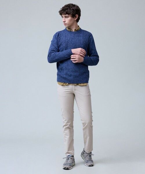 J.PRESS / ジェイプレス ニット・セーター | ウール×カシミヤの上質素材【Cash Lamb's Wool】ケーブルクルーネック ニット_25年モデル | 詳細15