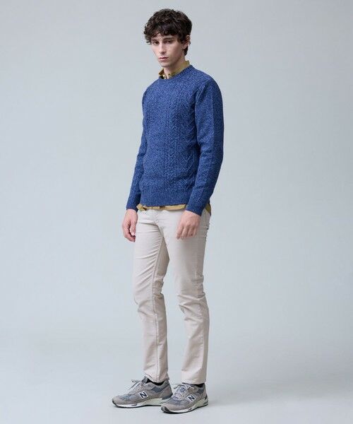 J.PRESS / ジェイプレス ニット・セーター | ウール×カシミヤの上質素材【Cash Lamb's Wool】ケーブルクルーネック ニット_25年モデル | 詳細16