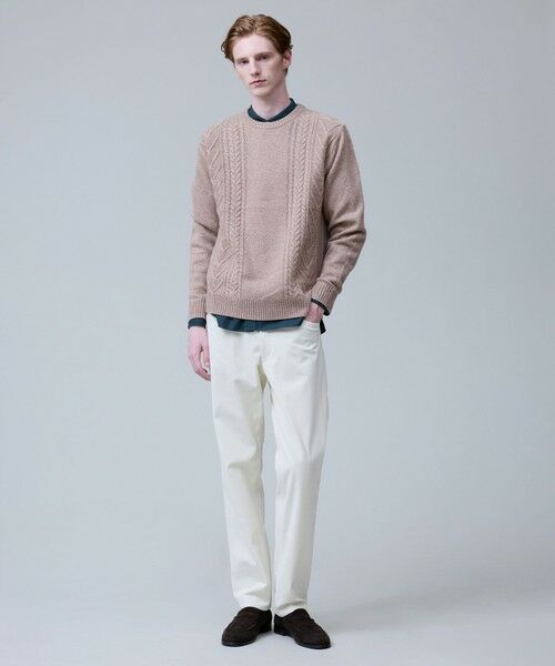 J.PRESS / ジェイプレス ニット・セーター | ウール×カシミヤの上質素材【Cash Lamb's Wool】ケーブルクルーネック ニット_25年モデル | 詳細18